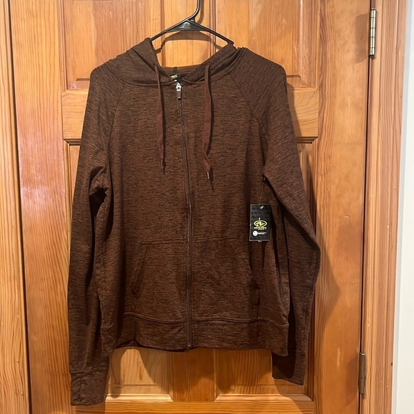 NWT Athletic works women’s zip up hoodie size medium (8-10). - Picture 1 of 8
